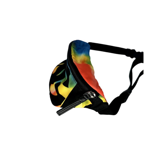 Dolce & Gabbana Nylon Tie Dye DG Logo Belt Bag