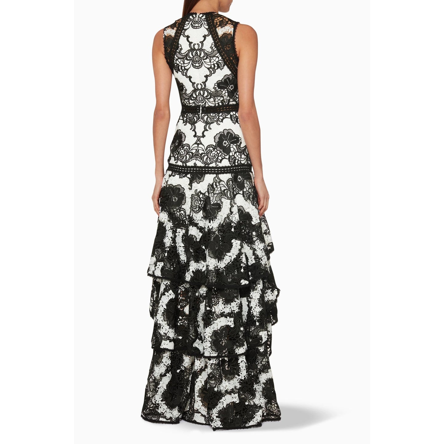 Alexis Lace Flora Rita Sleeveless Guipure Hi-Low Dress