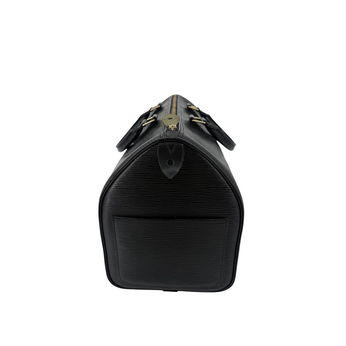 Louis Vuitton Epi Leather Speedy 35 Black Noir Top Handle Bag Vintage