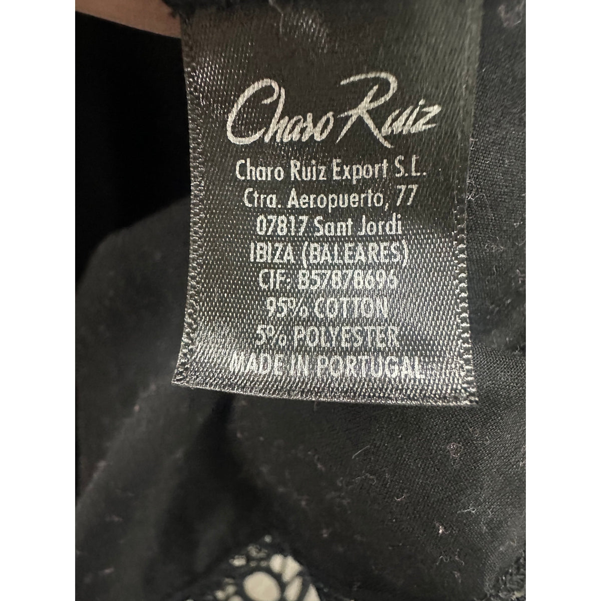 Charo Ruiz Ibiza Eibis Mini Skirt Black Floral Print Lace Trim