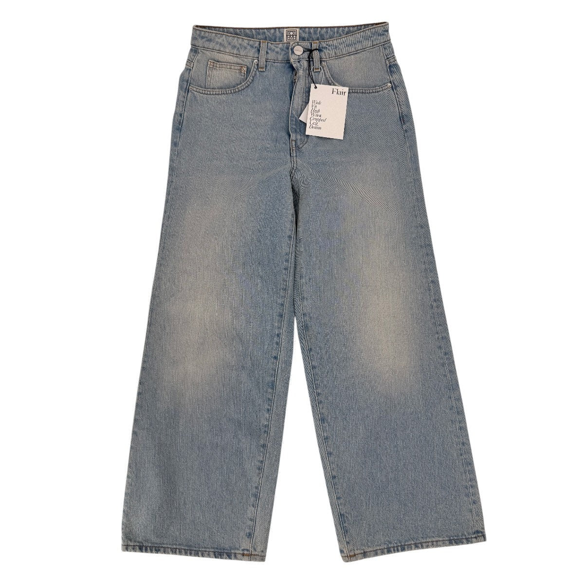 TOTEME Flair Denim High Waist Wide Leg Jeans Light Blue Wash Women's Size 27/30