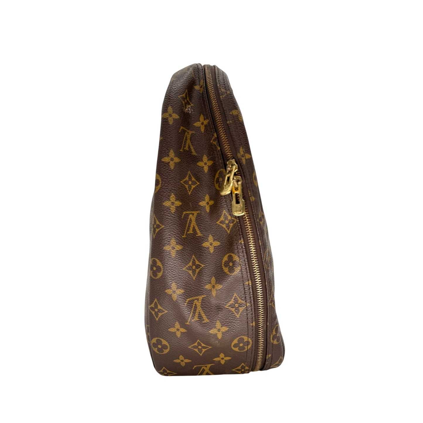 Louis Vuitton Leather Monogram Canvas Excursion Satchel Bag