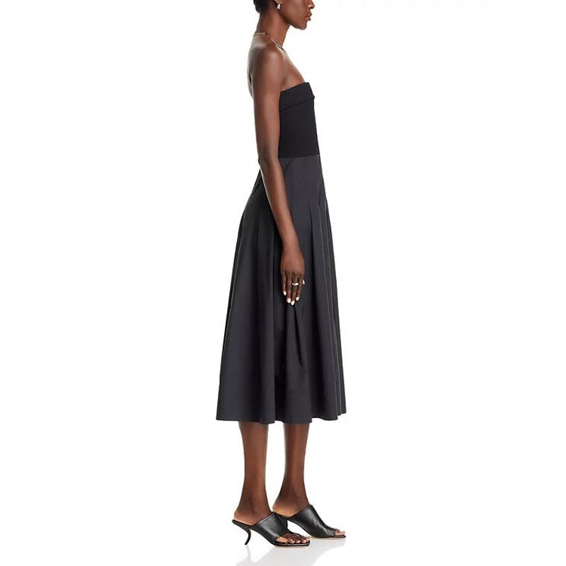 Proenza Schouler White Label Warren Pleated A-line Tube Midi Dress