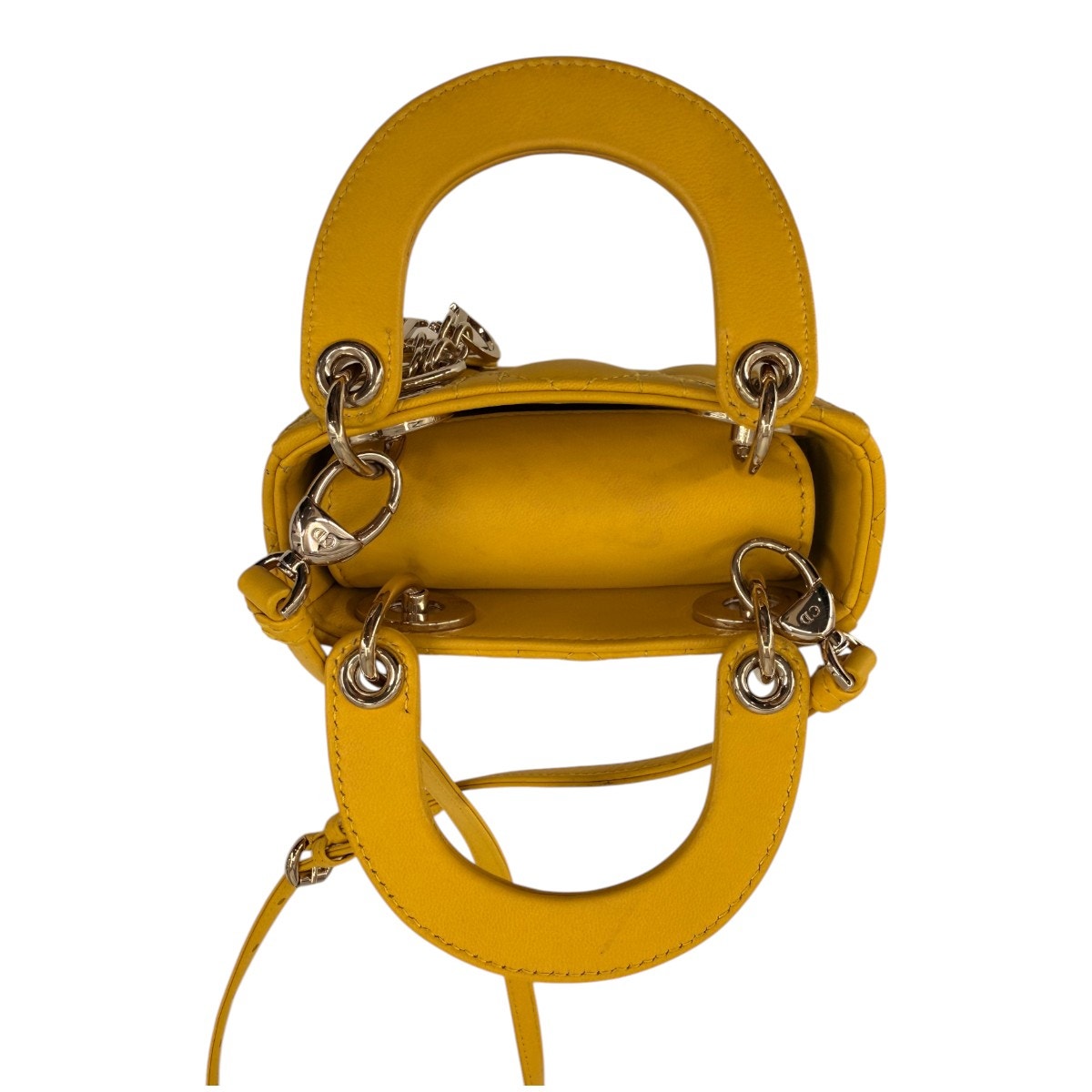 Christian Dior Cannage Lambskin Leather Shoulder Bag