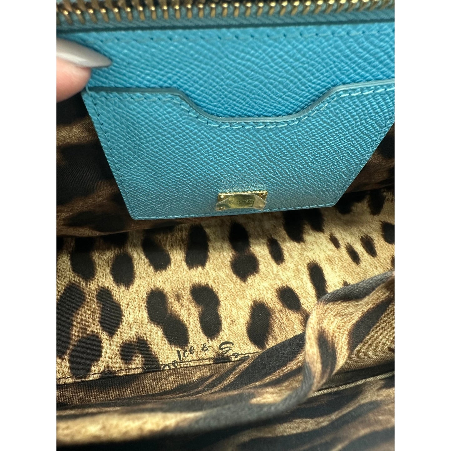 Dolce & Gabbana Leather Dauphine Miss Sicily Tote Bag