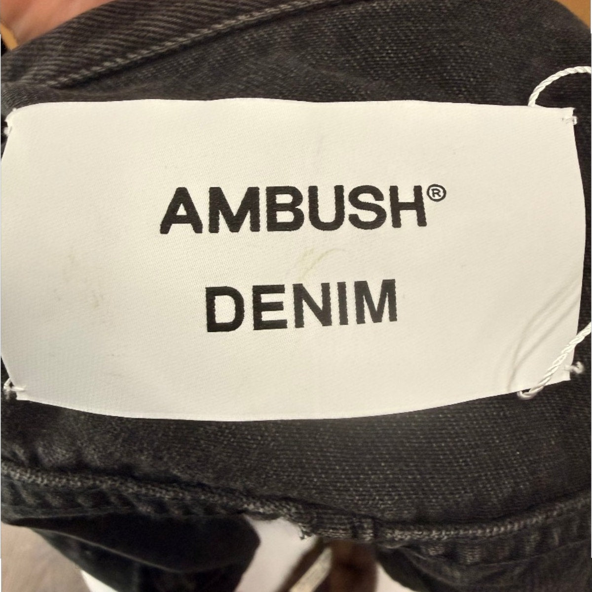 Ambush Sleeveless Denim Cropped Shirt Black XS Made In Italy