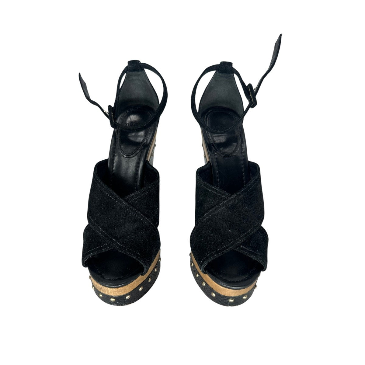 Alexandre Birman Suede Peggy Snakeskin Platform Sandals