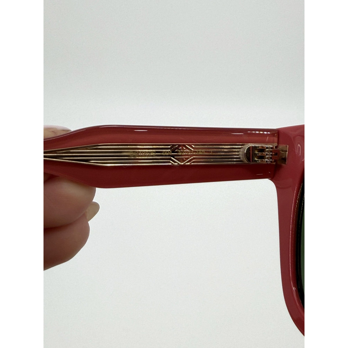 Gucci GG1082S 004 Dark Rose Acetate Cat Eye Sunglasses Green Women's 52-21-145