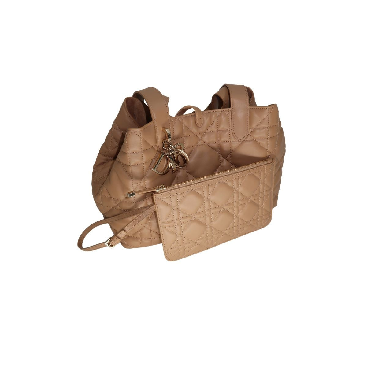 Christian Dior Leather Calfskin Macrocannage Toujours Bag