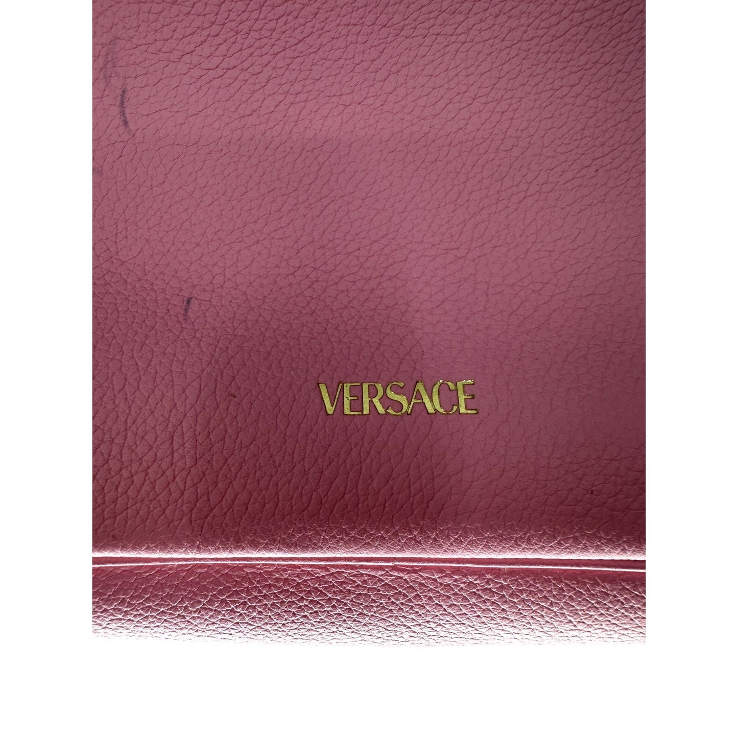 Versace Leather La Medusa Crossbody Camera Bag