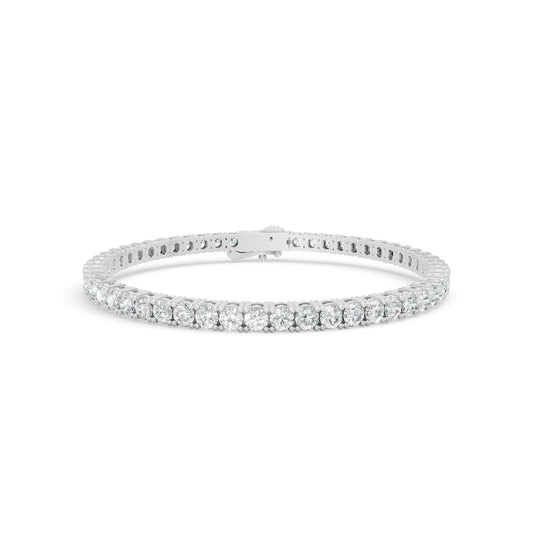 8.00 ctw Diamond 4P Classic 14K White Gold Tennis Bracelet