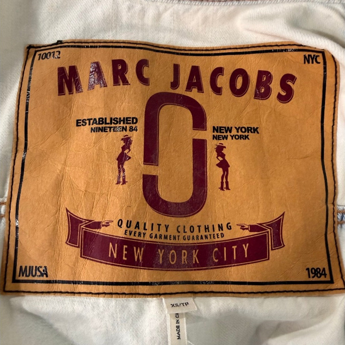 Marc Jacobs Cotton Oversized Cropped Denim Jacket