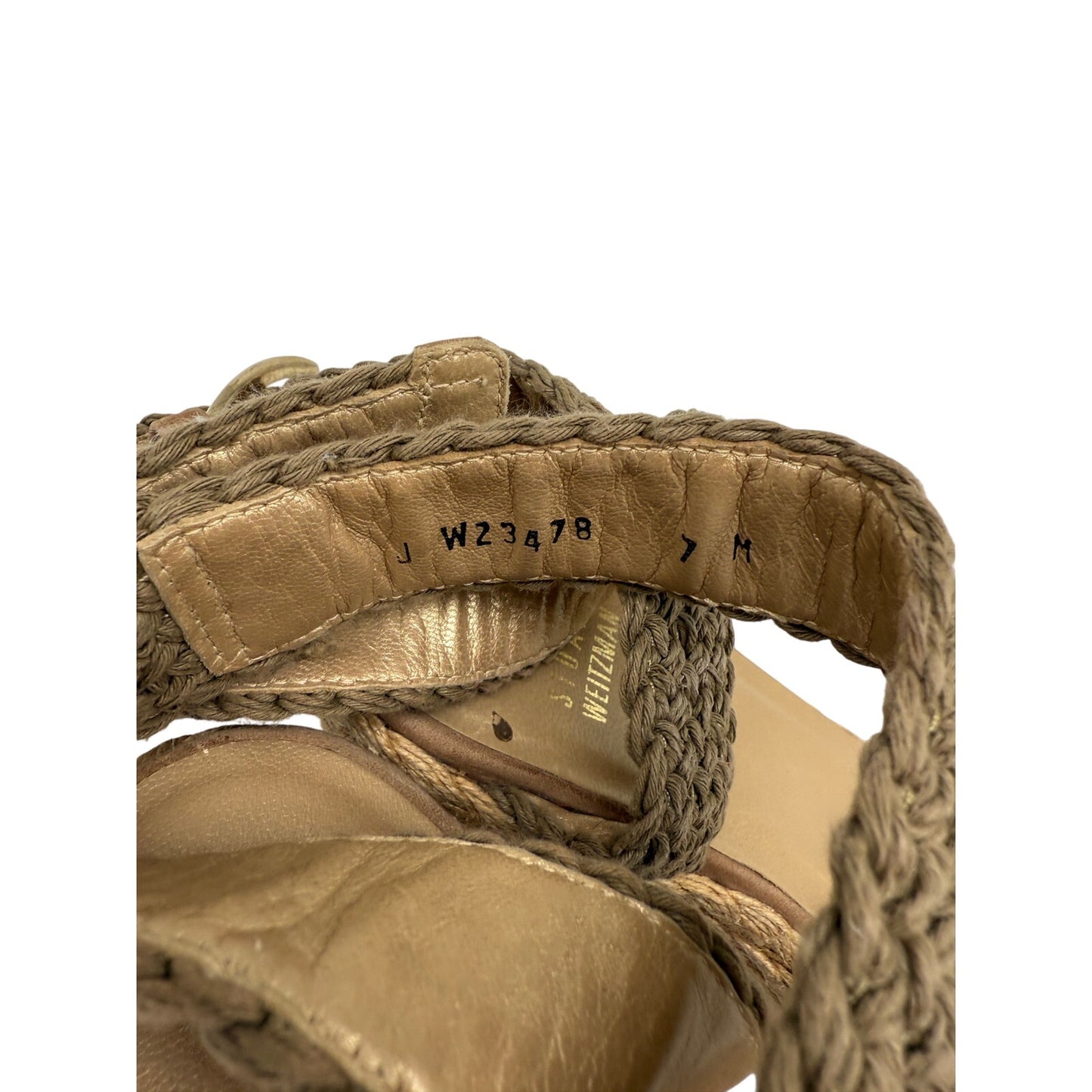 Stuart Weitzman Alex Ankle Strap Platform Wedge Espadrille Sandal