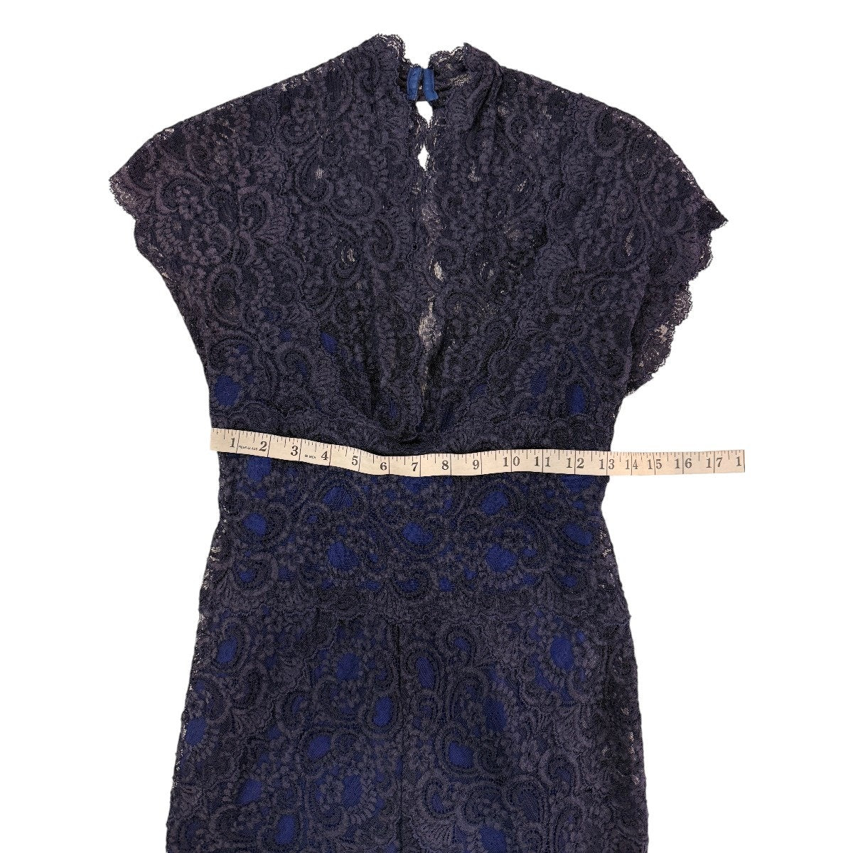 Nicole Miller Lace Sheath Cocktail Mini Dress