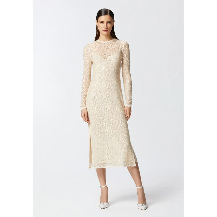 Pinko Mesh Incantesimo Abito Midi Dress