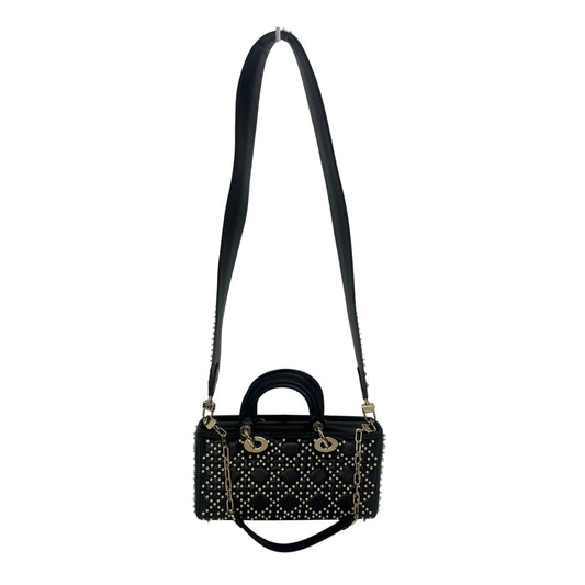 Christian Dior Leather Pearl Studded Lady D-Joy Crossbody Bag