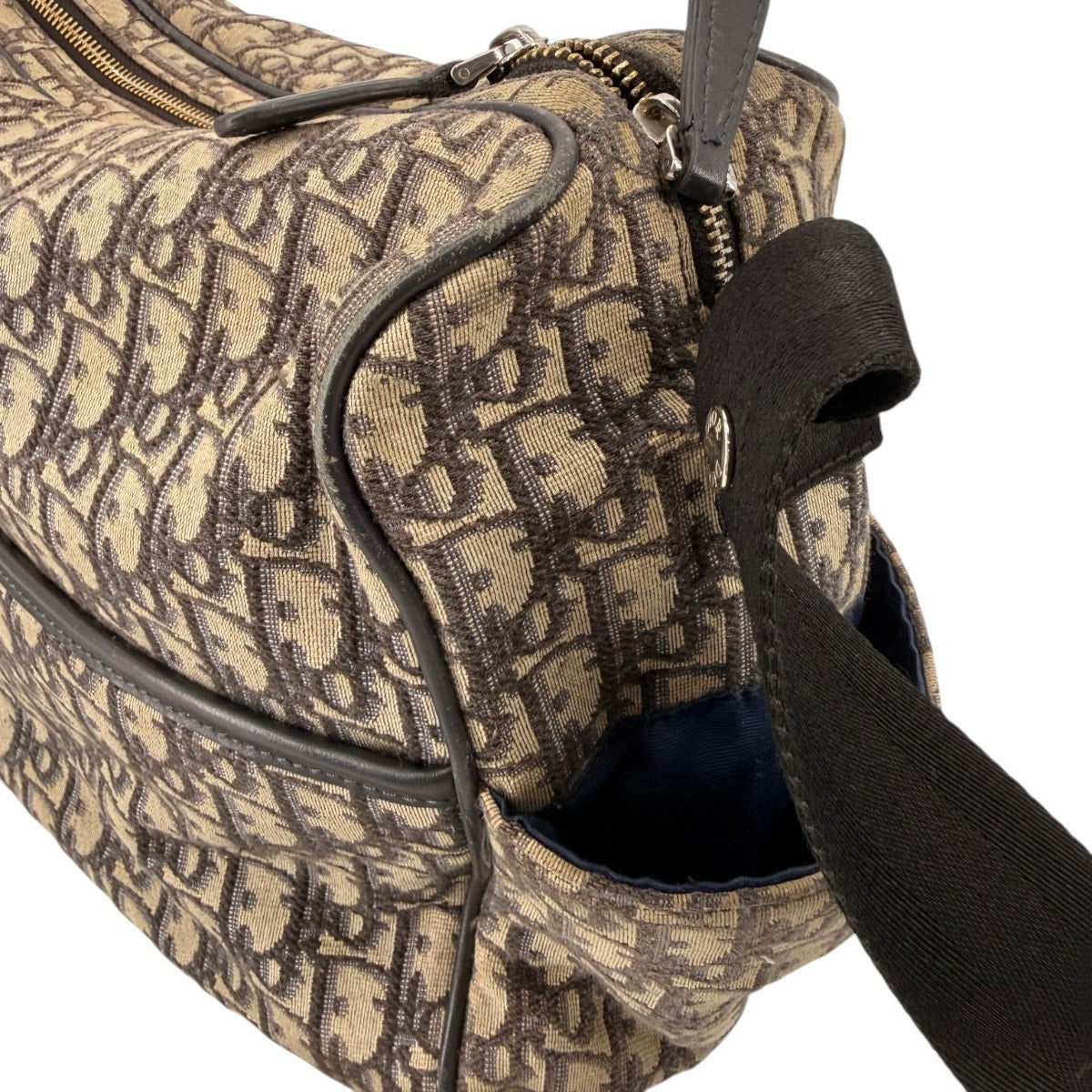 Christian Dior Diorissimo Oblique Jacquard Canvas Diaper Shoulder Bag