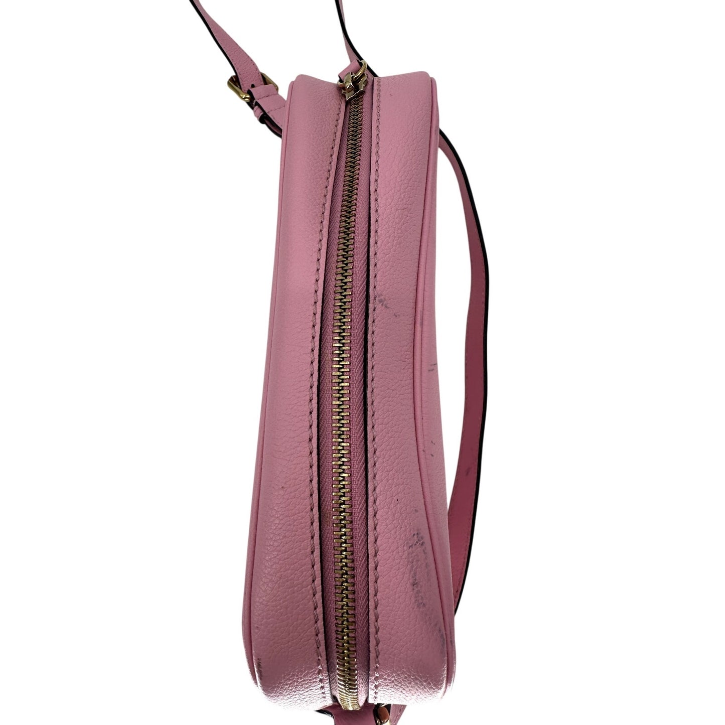 Versace Leather La Medusa Crossbody Camera Bag