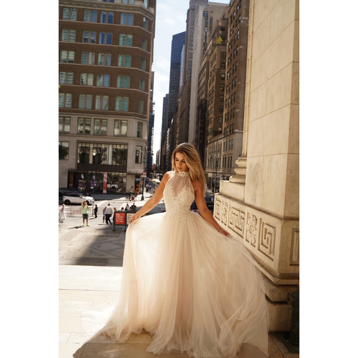 Donatela by Rosa Clará Sheer Lace Bodice Wedding Dress Gown