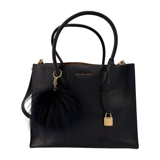 Michael Kors Mercer Medium Pebbled Leather Tote Shoulder Crossbody Bag