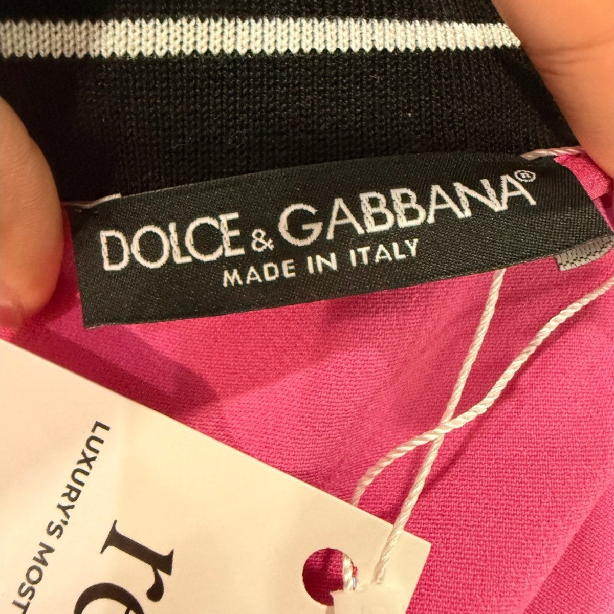 Dolce & Gabbana Knit Logo Strip Cady Full Zip Track Jacket