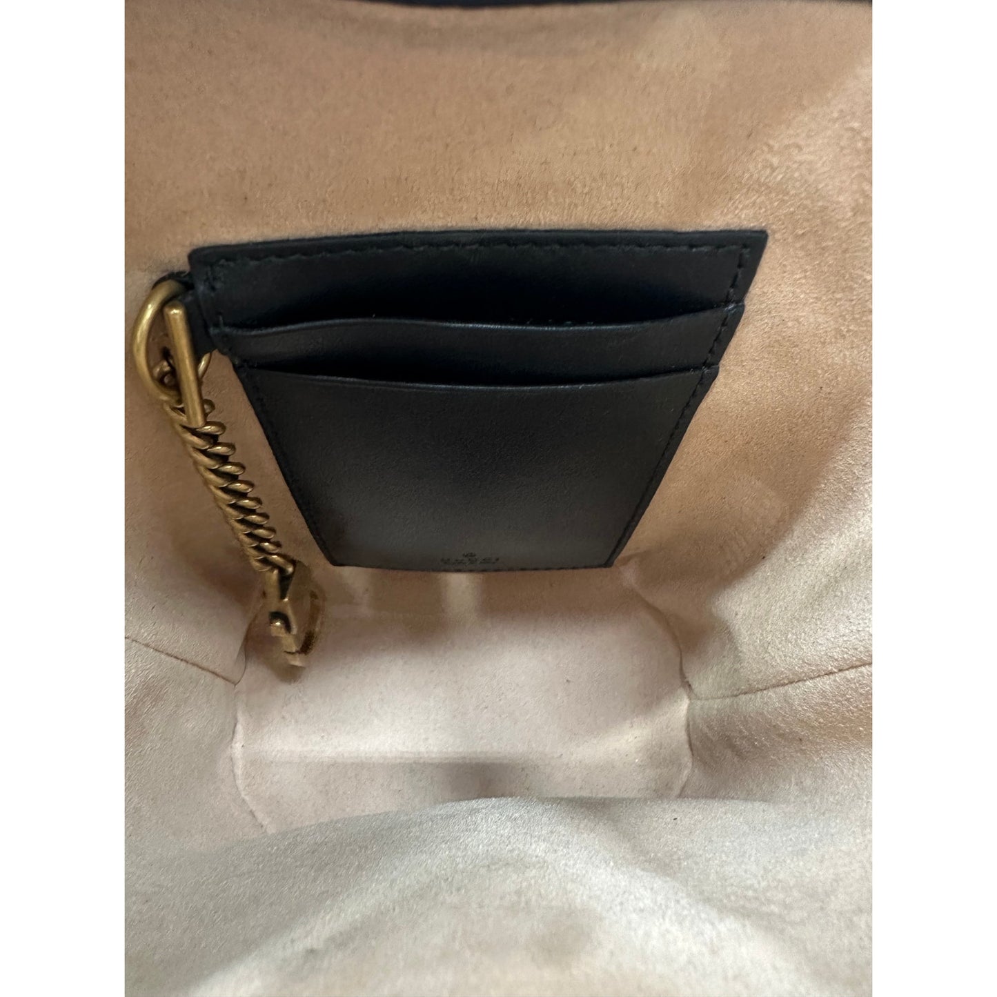 Gucci Leather Quilted GG Marmont Mini Bucket Bag