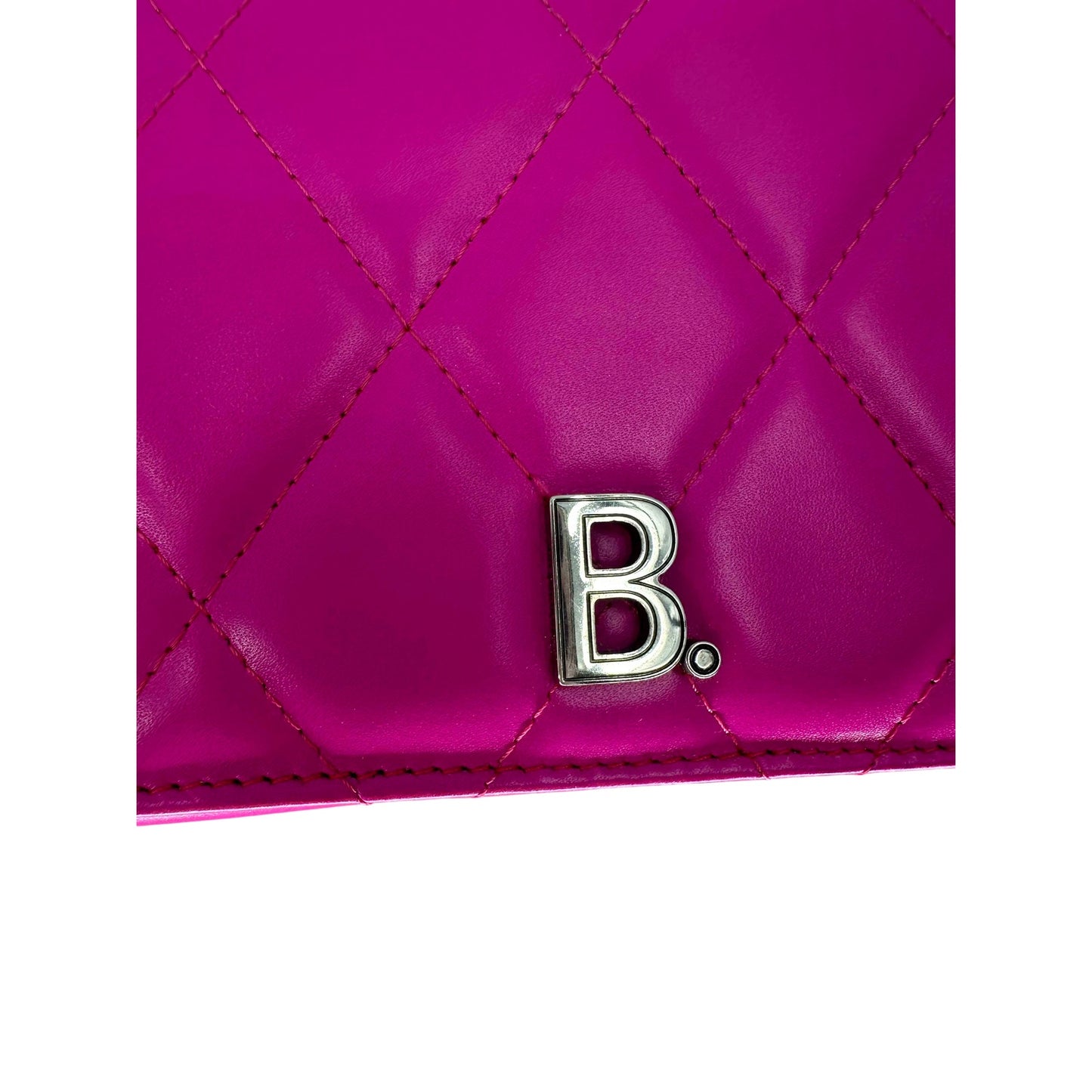 Balenciaga Leather Quilted Touch B Logo Crossbody Bag
