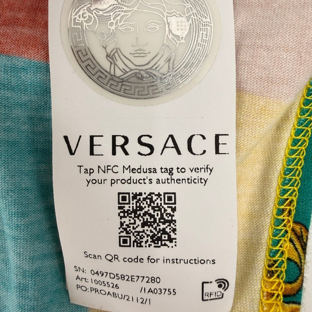 Versace Royal Rebellion Print Racerback Sports Bra
