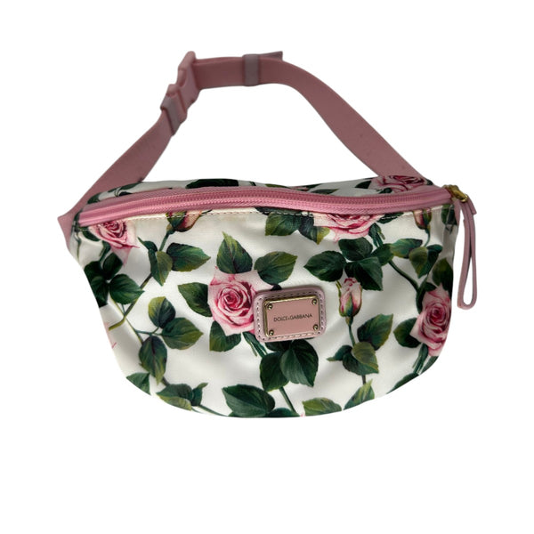 Dolce & Gabbana Nylon Floral Print Belt Bag