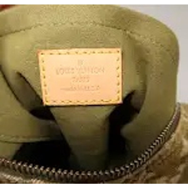 Louis Vuitton Denim Monogram GM Baggy Shoulder Bag Green