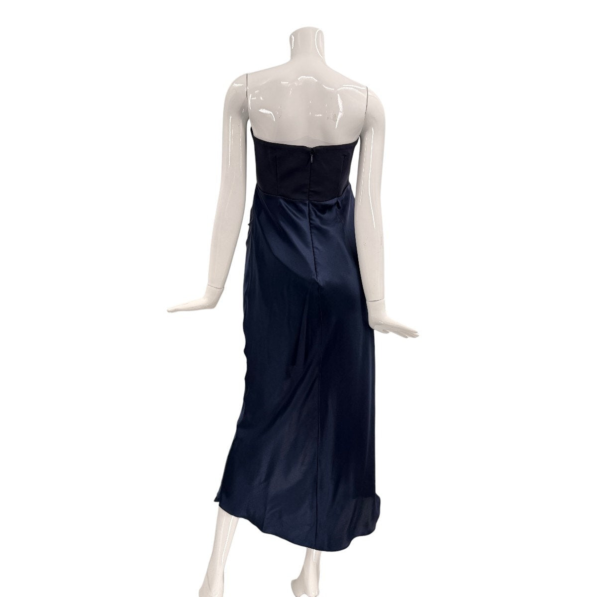 Cinq à Sept Silk Georgiana Strapless Draped-Skirt Midi Dress