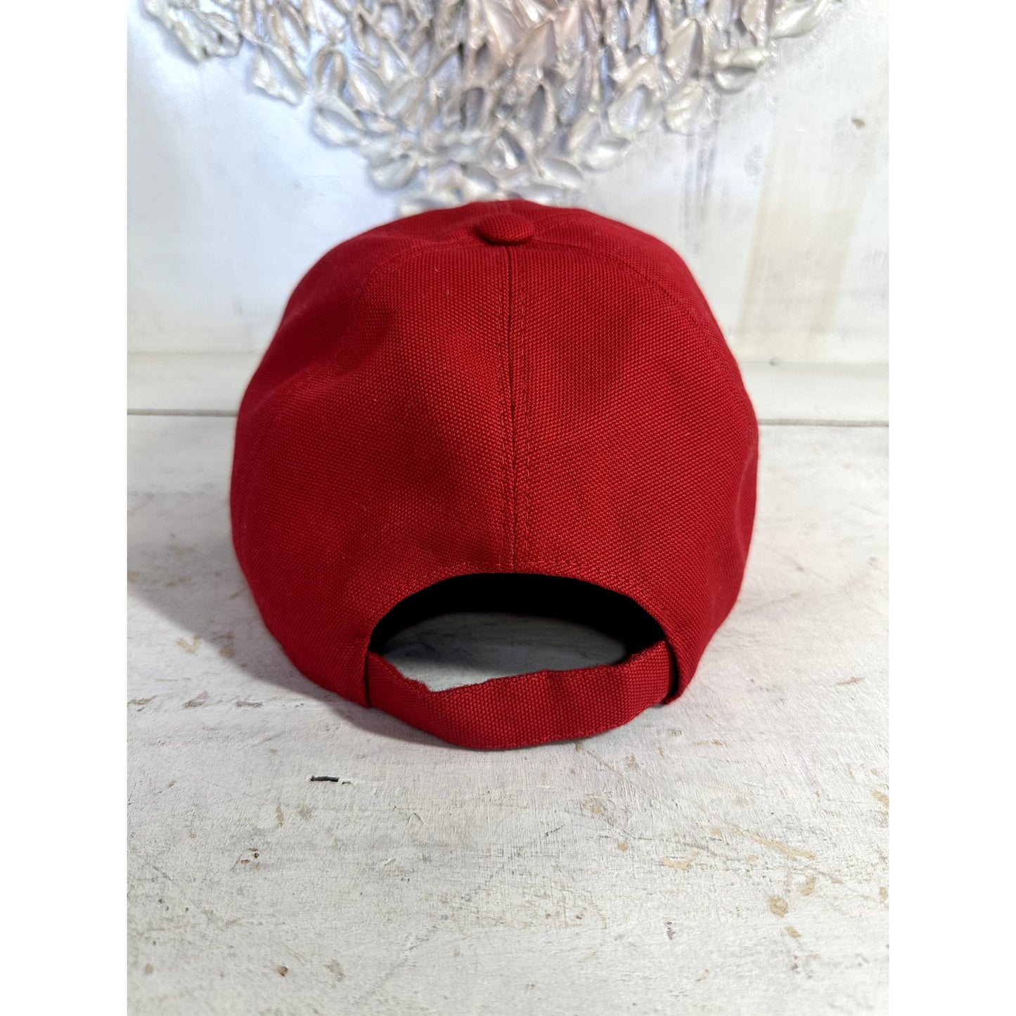 Prada Logo Crest Embroidered Baseball Cap with Clear PVC Brim