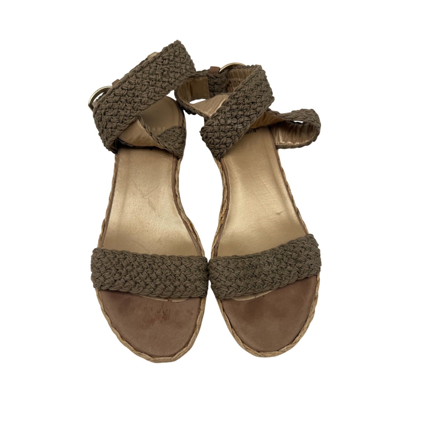 Stuart Weitzman Alex Ankle Strap Platform Wedge Espadrille Sandal