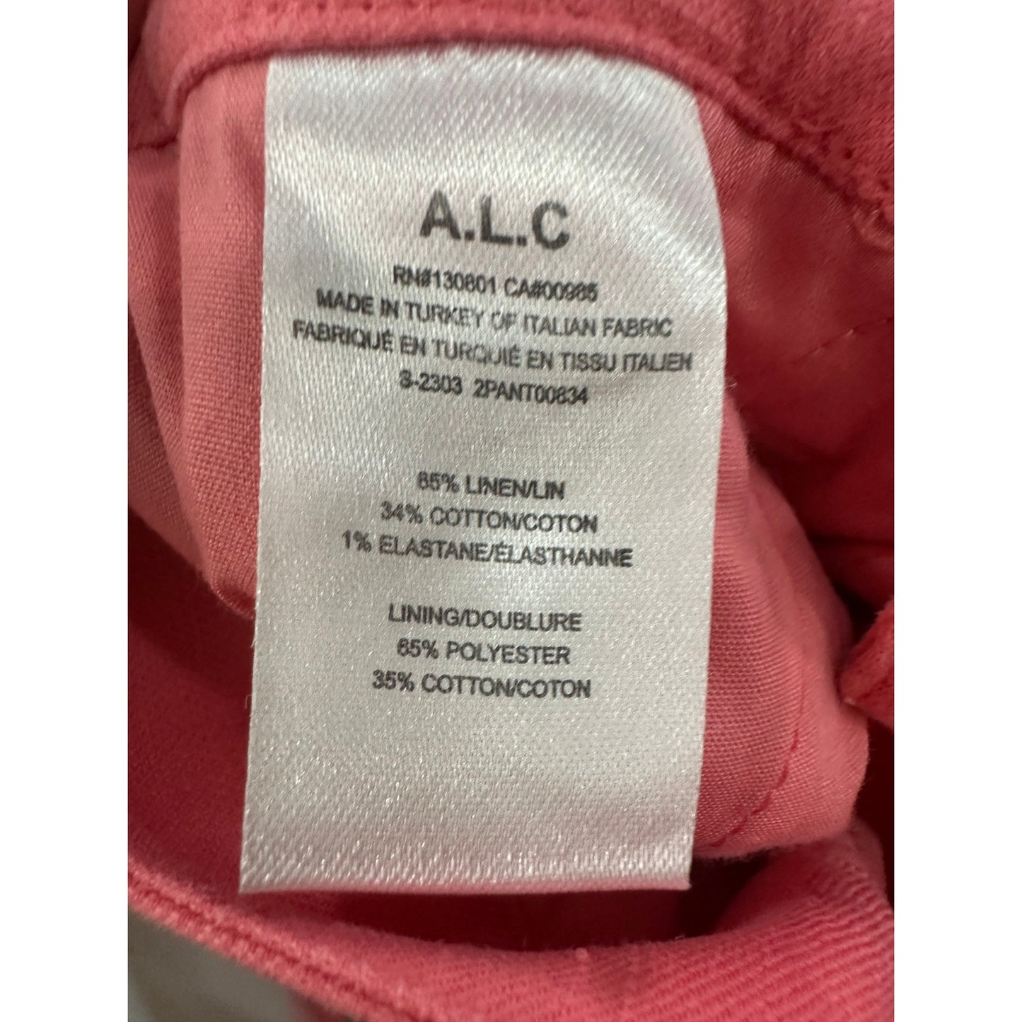 A.L.C. Linen Blend Donovan Blazer Jacket Mateo Pleated Shorts Set