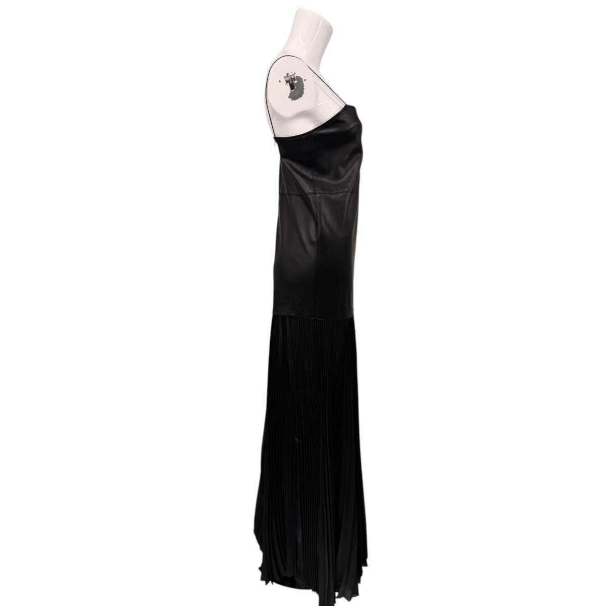 Alexis Faux Leather Kaleena Pleated Maxi Dress