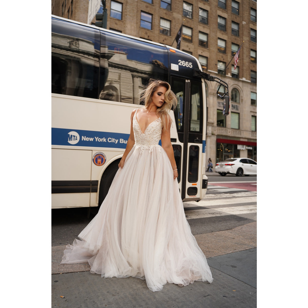 Donata by Rosa Clará Lace Tulle A-Line Wedding Dress