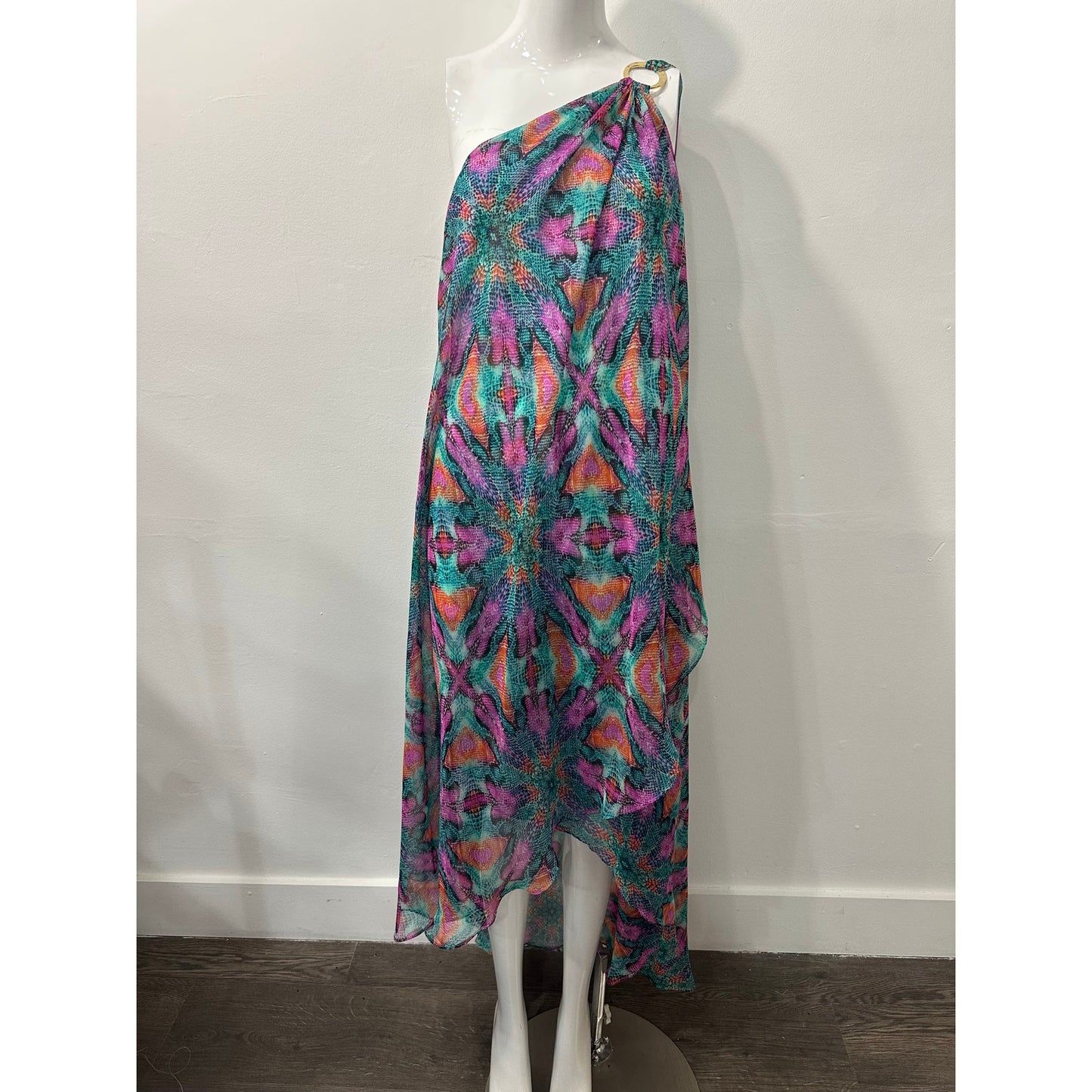 Laundry By Shelli Segal One-Shoulder High-Low A-line Dress