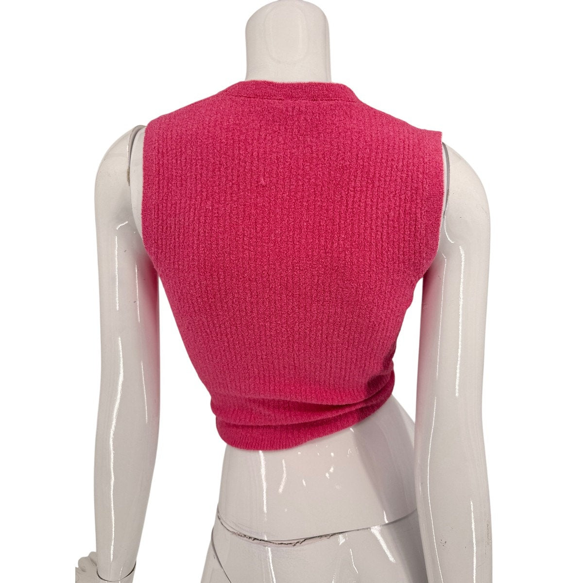 Jacequemus Cotton Blend Knit Le Haut Noué Knotted Sweater Vest