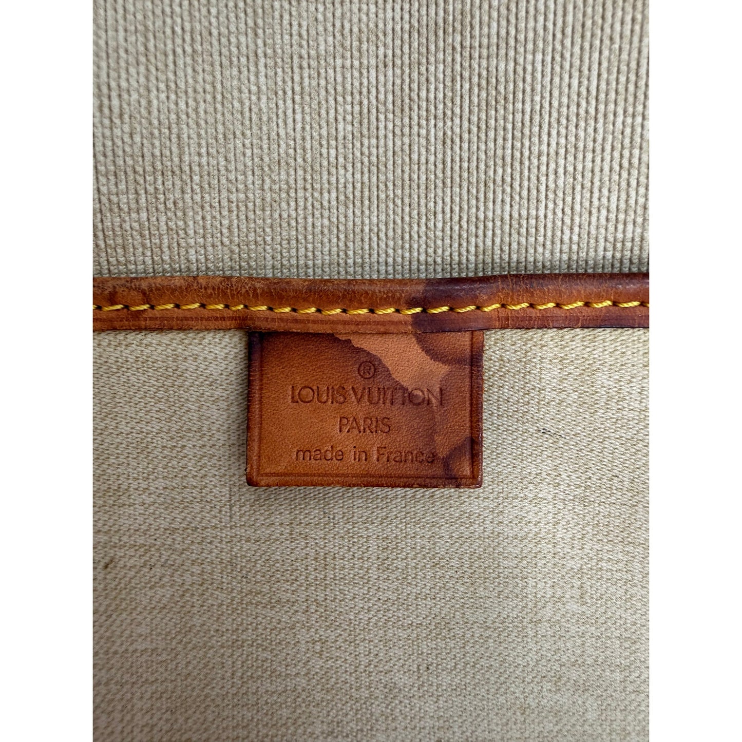 Louis Vuitton Leather Monogram Canvas Excursion Satchel Bag