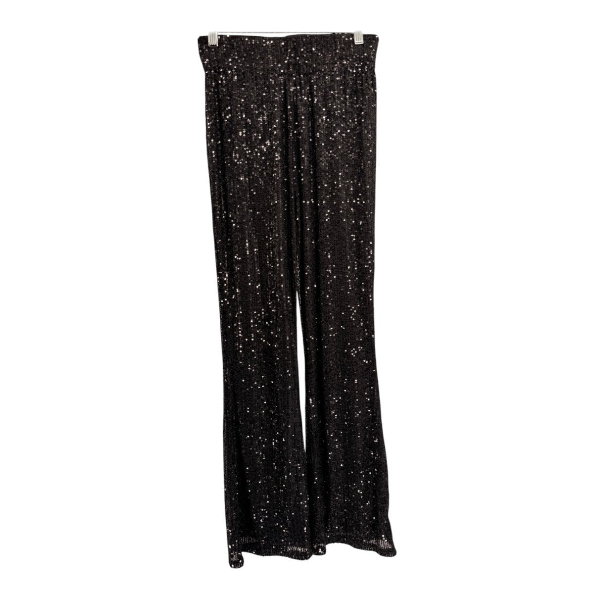 Etam Ismea Sequin Embellished Wide-Leg Stretchy Legging Pants