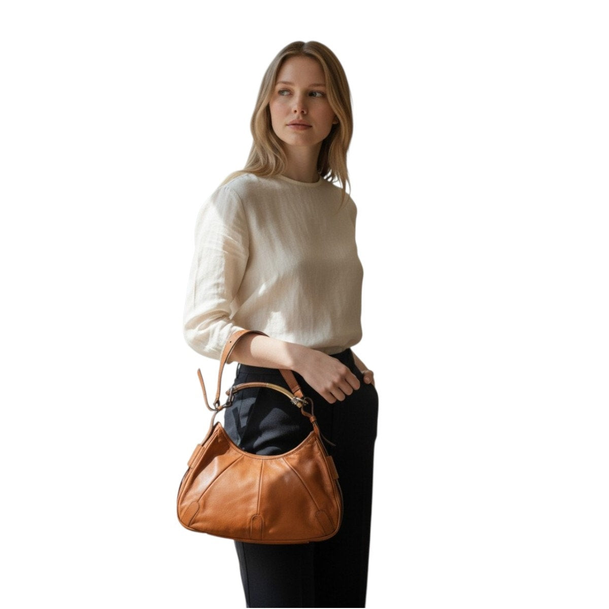 Yves Saint Laurent Leather Mombasa Vintage Handbag