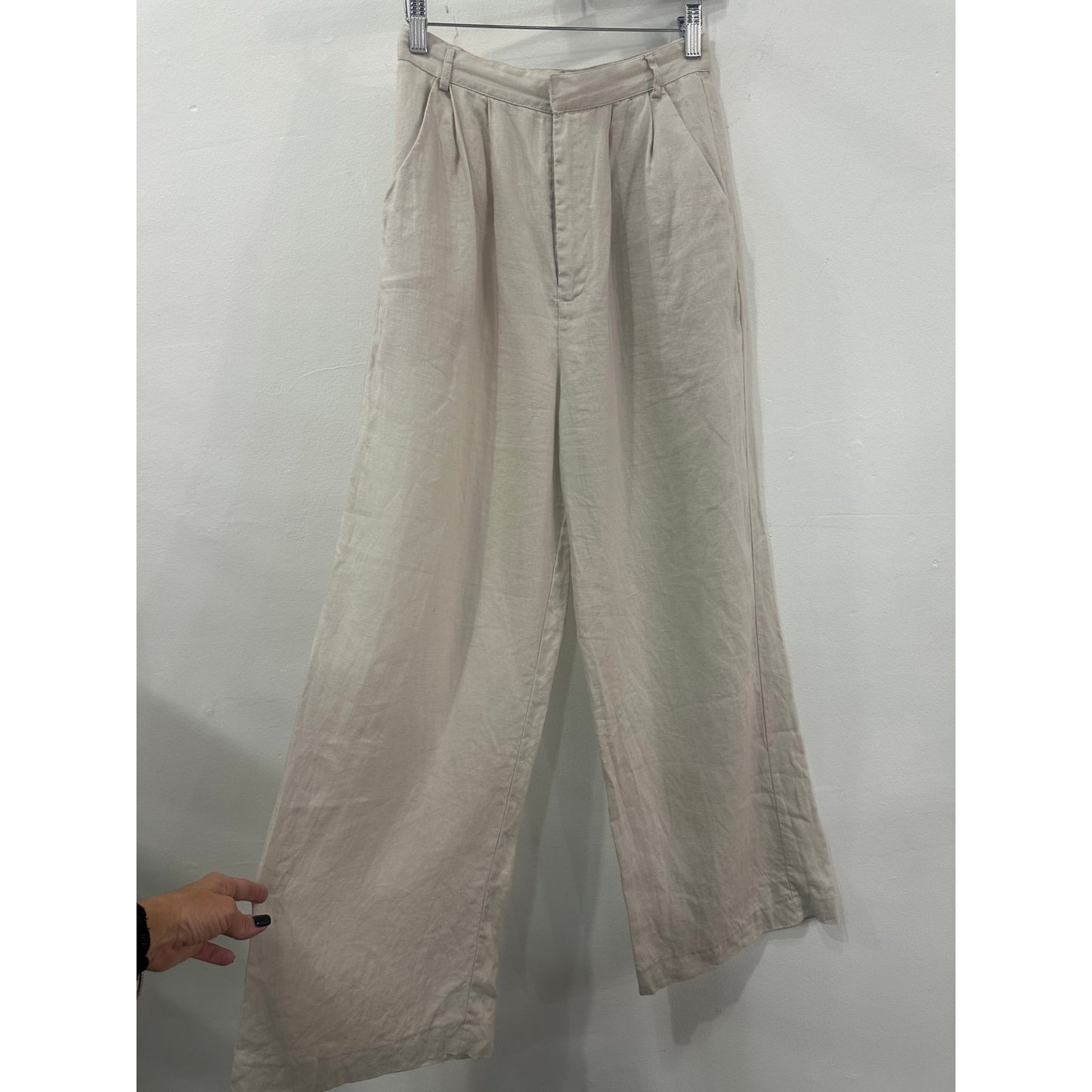 Sundays Linen Gio Blazer Jacket Mercer Wide Leg Pants White Women's Size S/XS