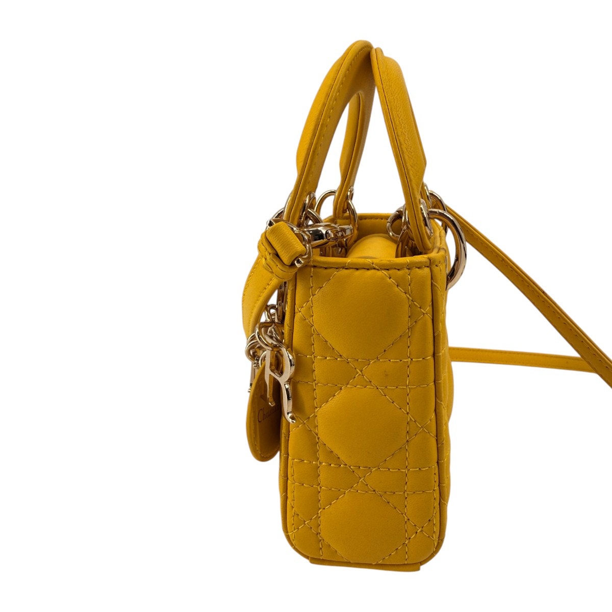 Christian Dior Cannage Lambskin Leather Shoulder Bag
