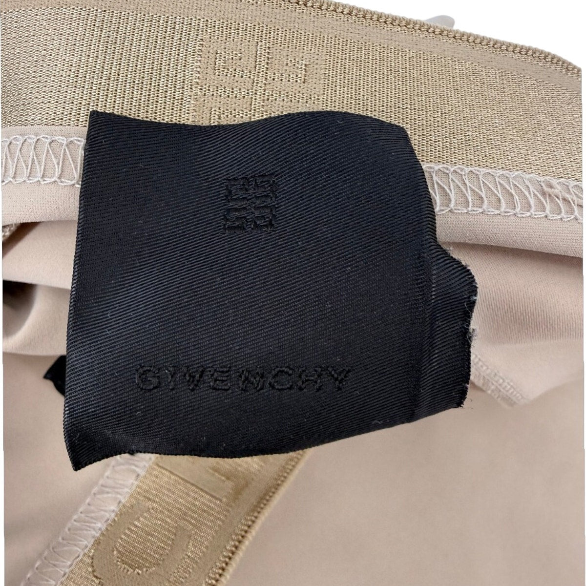 Givenchy Logo Waistband Stretch Biker Shorts