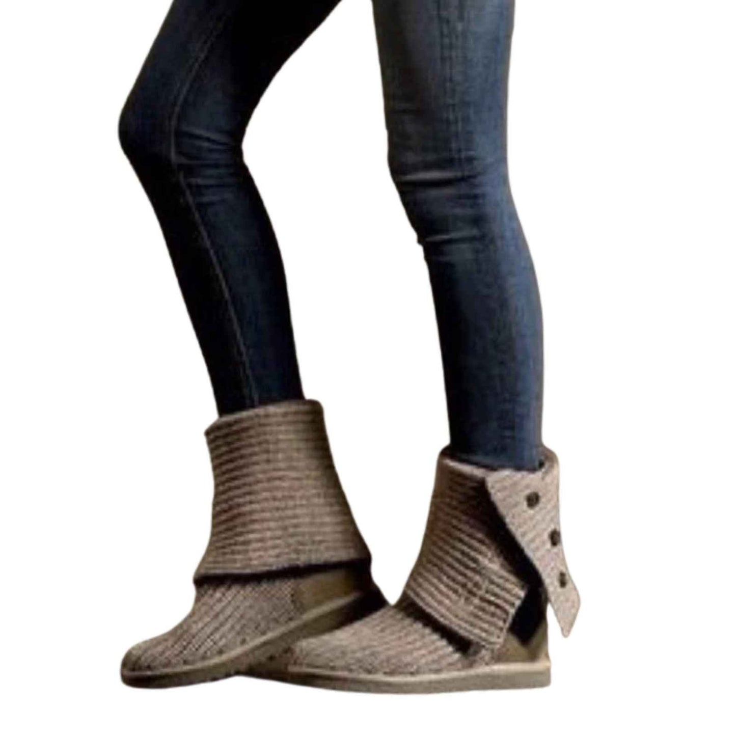 UGG Woven Classic Cardy Tall Foldover Knit Winter Boots