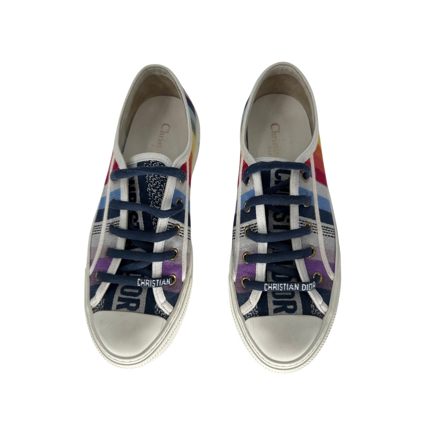 Christian Dior Multicolor Canvas Walk'N'Dior Sneakers