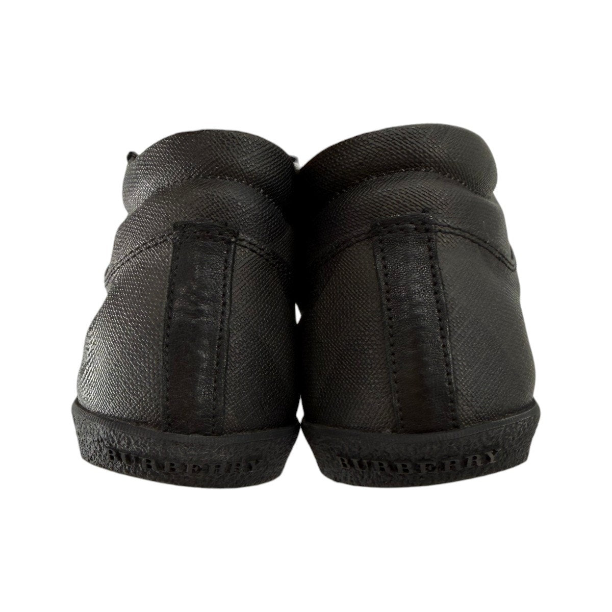Burberry Smoked Check Milton High Top Sneakers Smoked