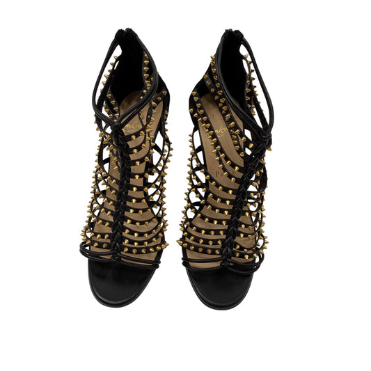 Christian Louboutin Leather Studded Millaclou Cage Sandals