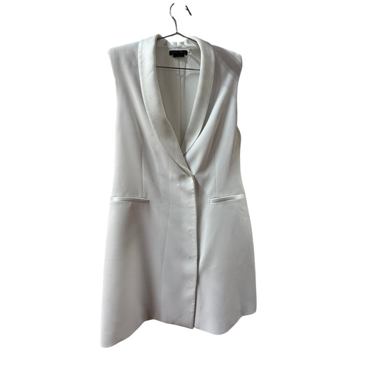 Alice + Olivia Valentina Sleeveless Tuxedo Blazer Mini Dress