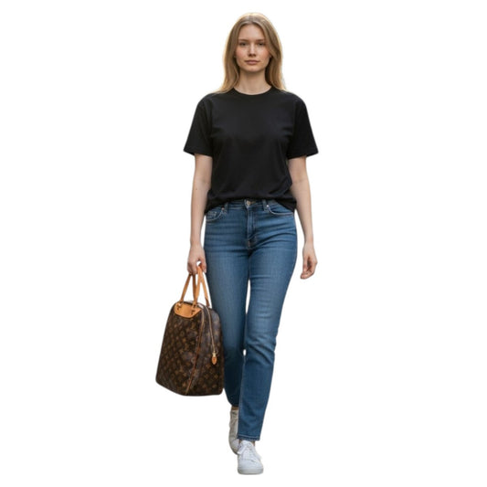 Louis Vuitton Leather Monogram Canvas Excursion Satchel Bag